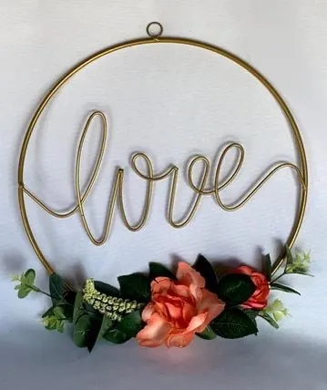 Gold Love Sign 