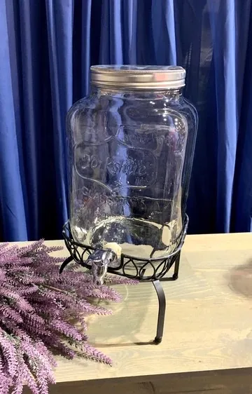 Yorkshire Beverage Dispenser on Metal Stand