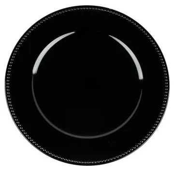 Black Charger Plate 