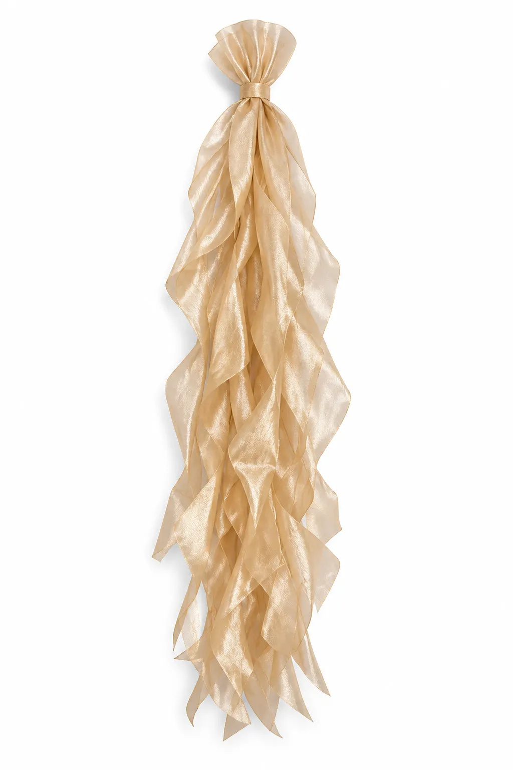 Gold Curly Fringe Chair Sash Accessory