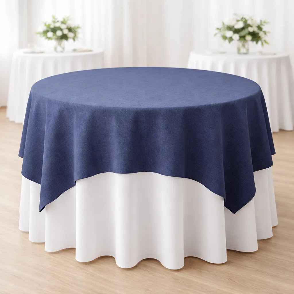 Overlay Textured Navy Blue 38" x 58"