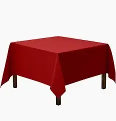 Tablecloth/Overlay Deep Red 62" x 62"