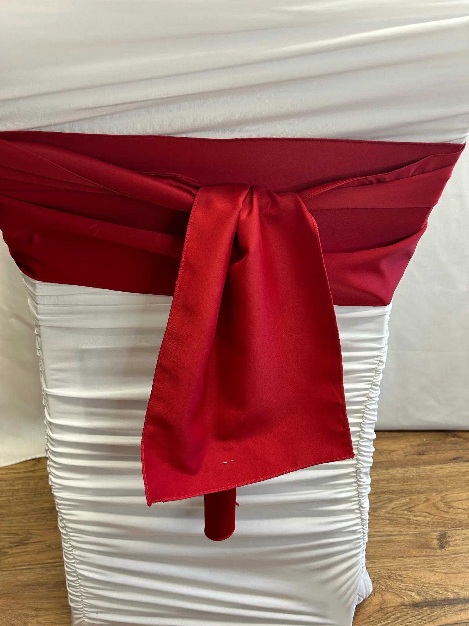 Royal Red Satin Sash 