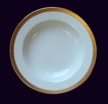 Fancy Gold Rimmed Soup Bowls