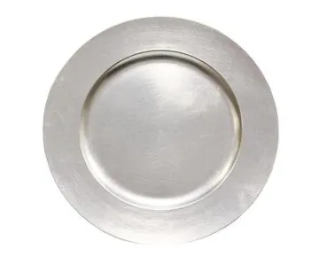 Silver charger plate