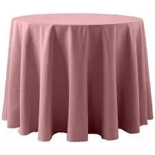 Tablecloth Dark Dusty Pink Round 120"