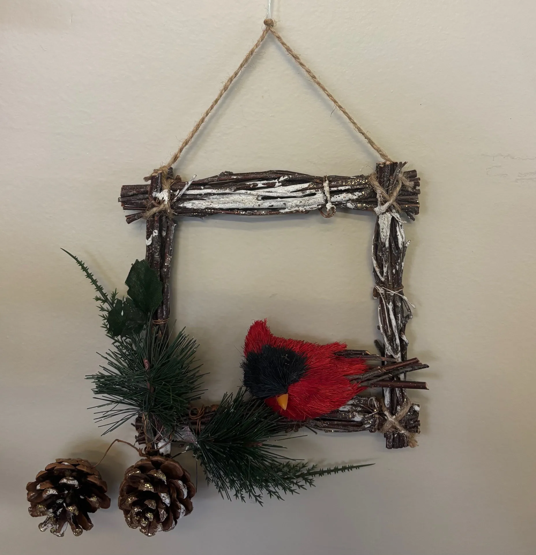 Rustic Bird Frame Décor