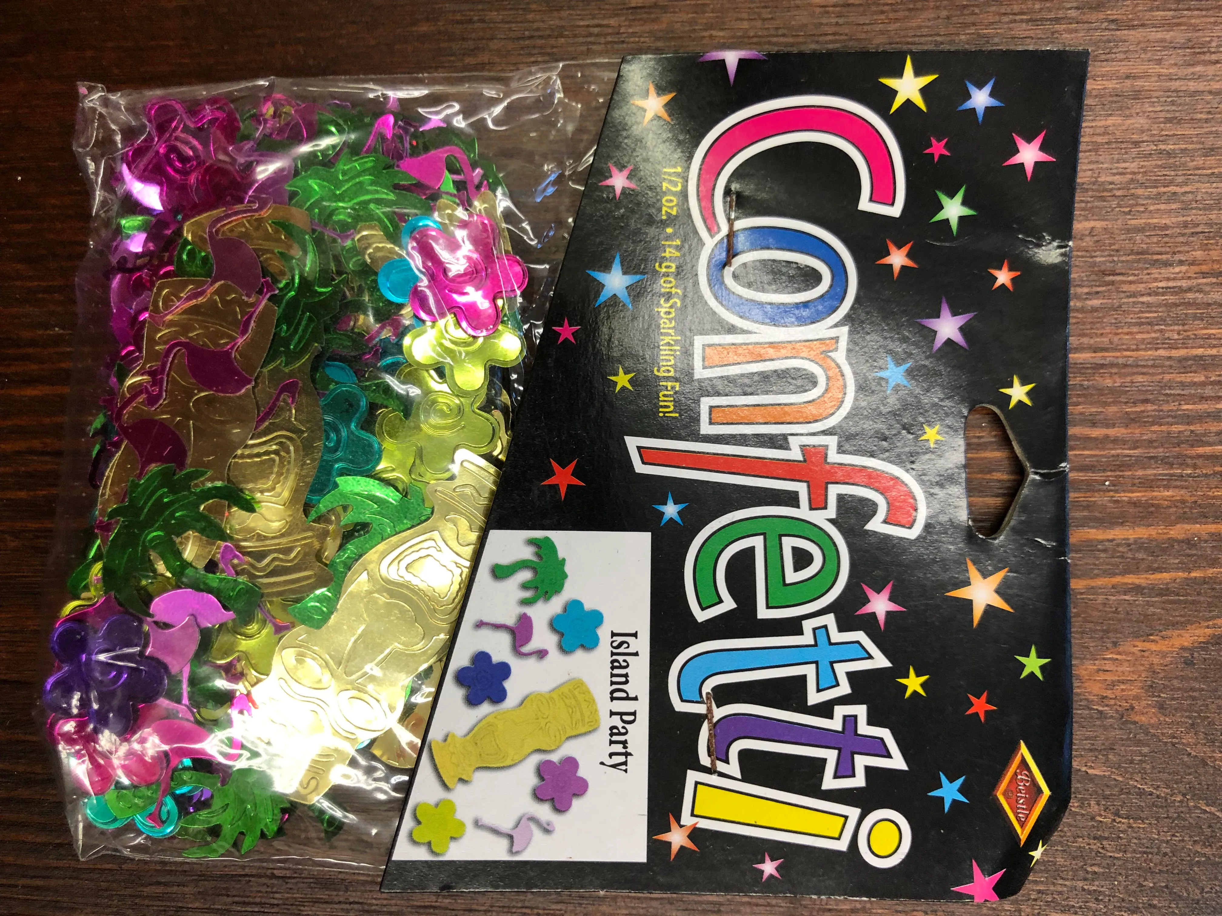 Confetti party packs - Island party