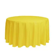 Tablecloth Bright Yellow Round 90"