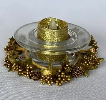 Gold Acorn Votive Accessory 