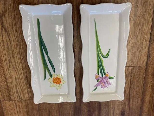 High Tea Platter Flower Design Set