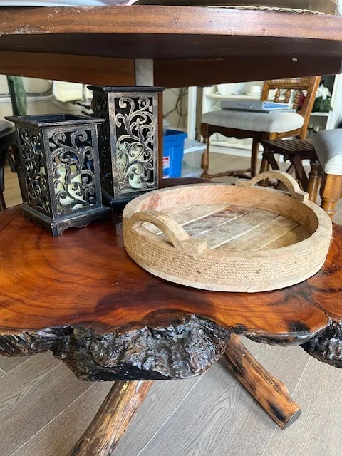 Wood Serving Platter 13.5"
