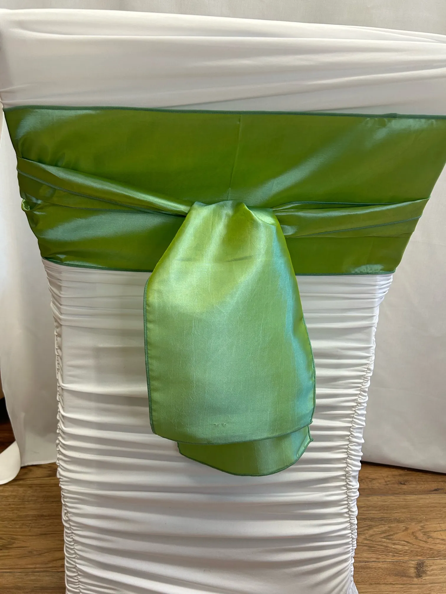 Moss Green Taffeta Sash 