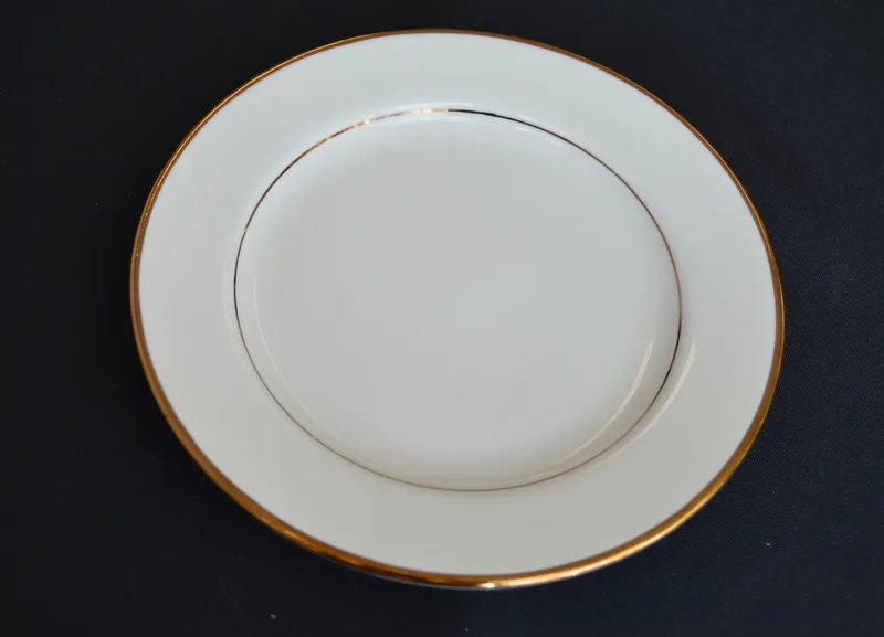 Gold Rimmed 10" Dinner Plates Fancy 