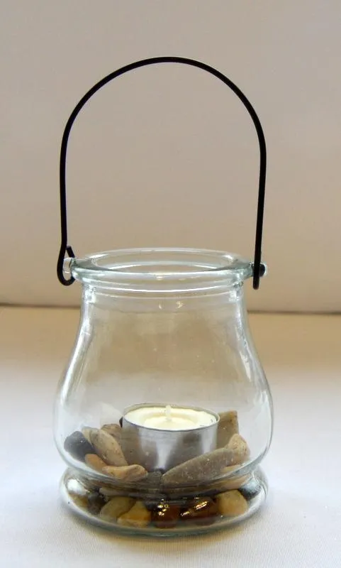 Metal Handle Candle Holder