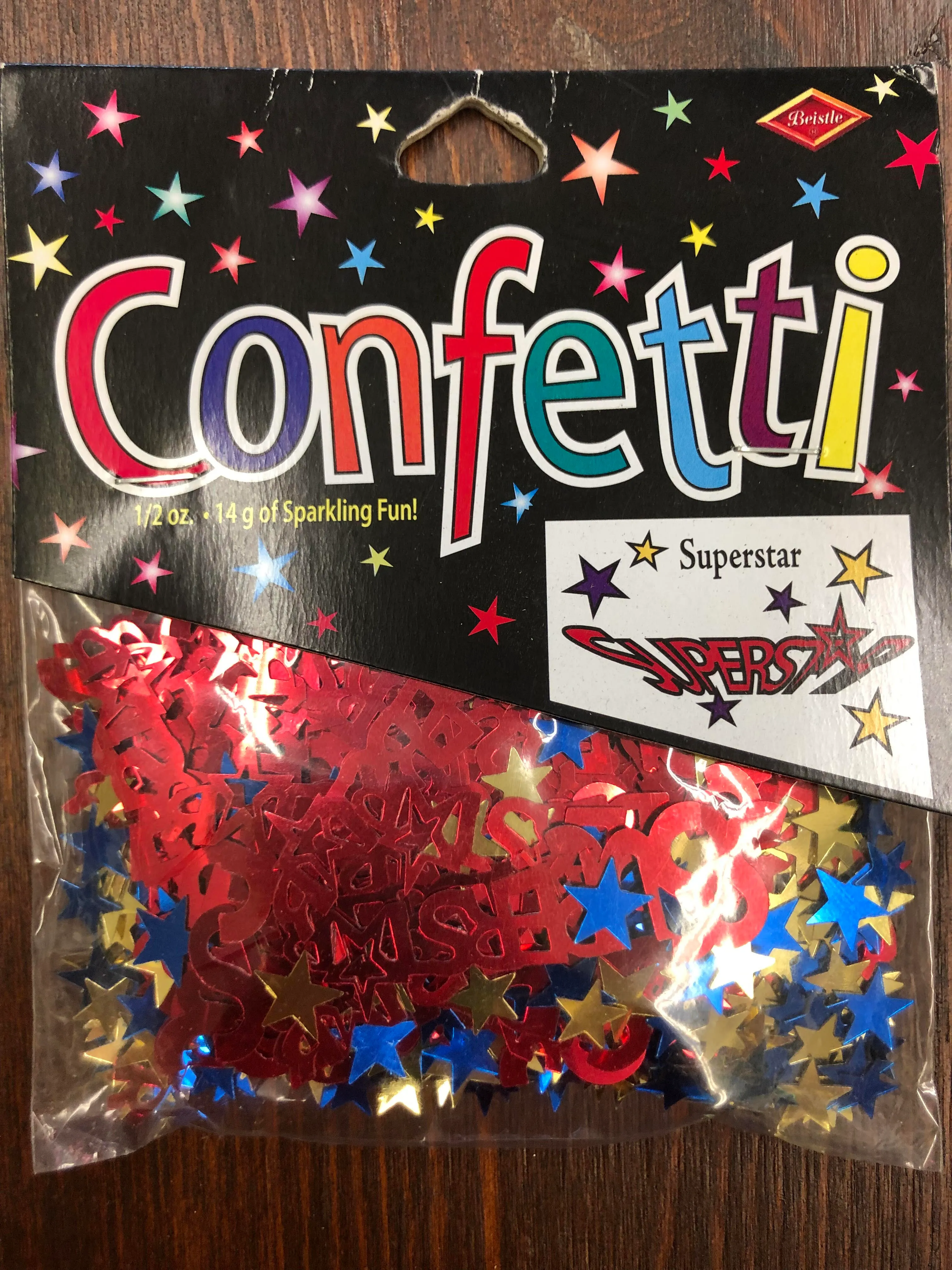 Confetti party packs - super stars