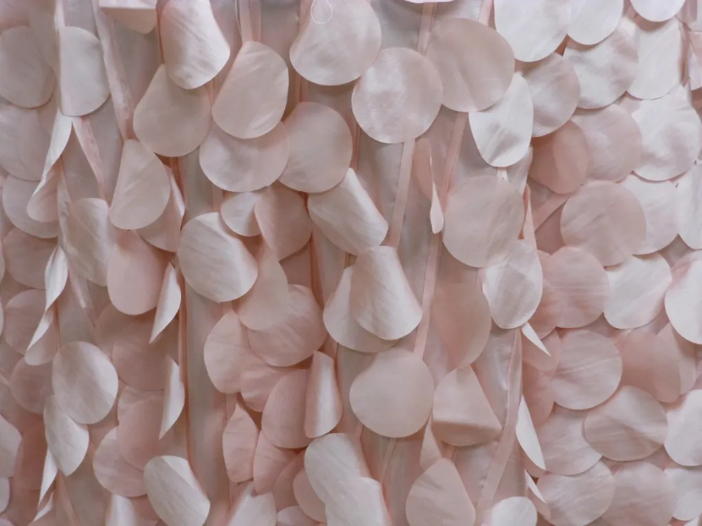 Tablecloth Peach Taffeta Petal rectangular 90"x 156"