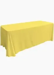 Tablecloth Yellow Rectangular 60" x 120"
