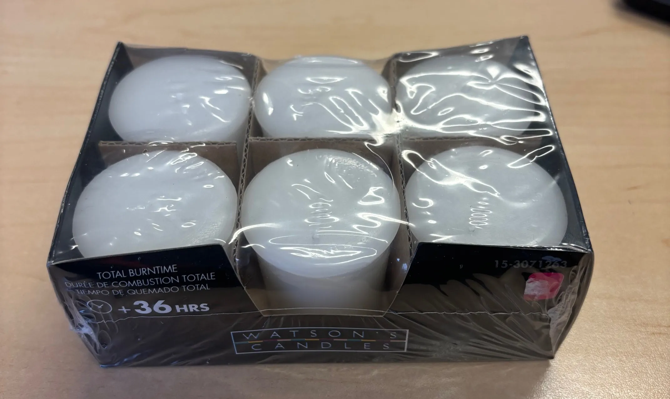 1.75" Real Wax Candles- Pack of 6 (FOR SALE)