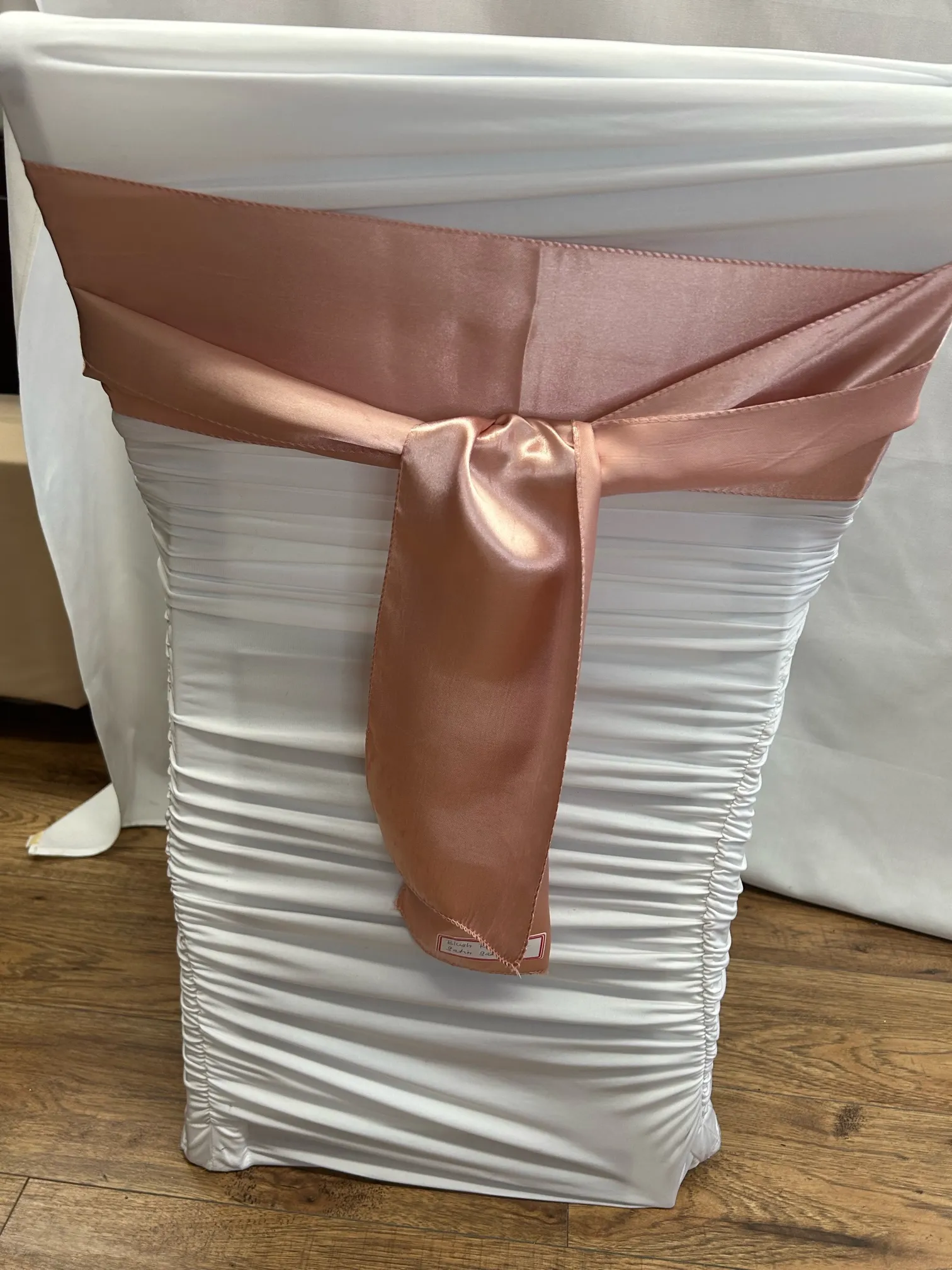 Blush Rose Gold Satin Sash 