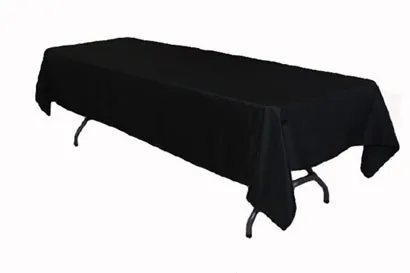 Tablecloth Black Rectangular 70" x 120"