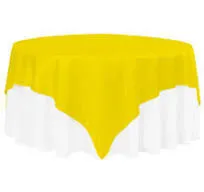 Yellow Polyester Overlay 70" x 70"