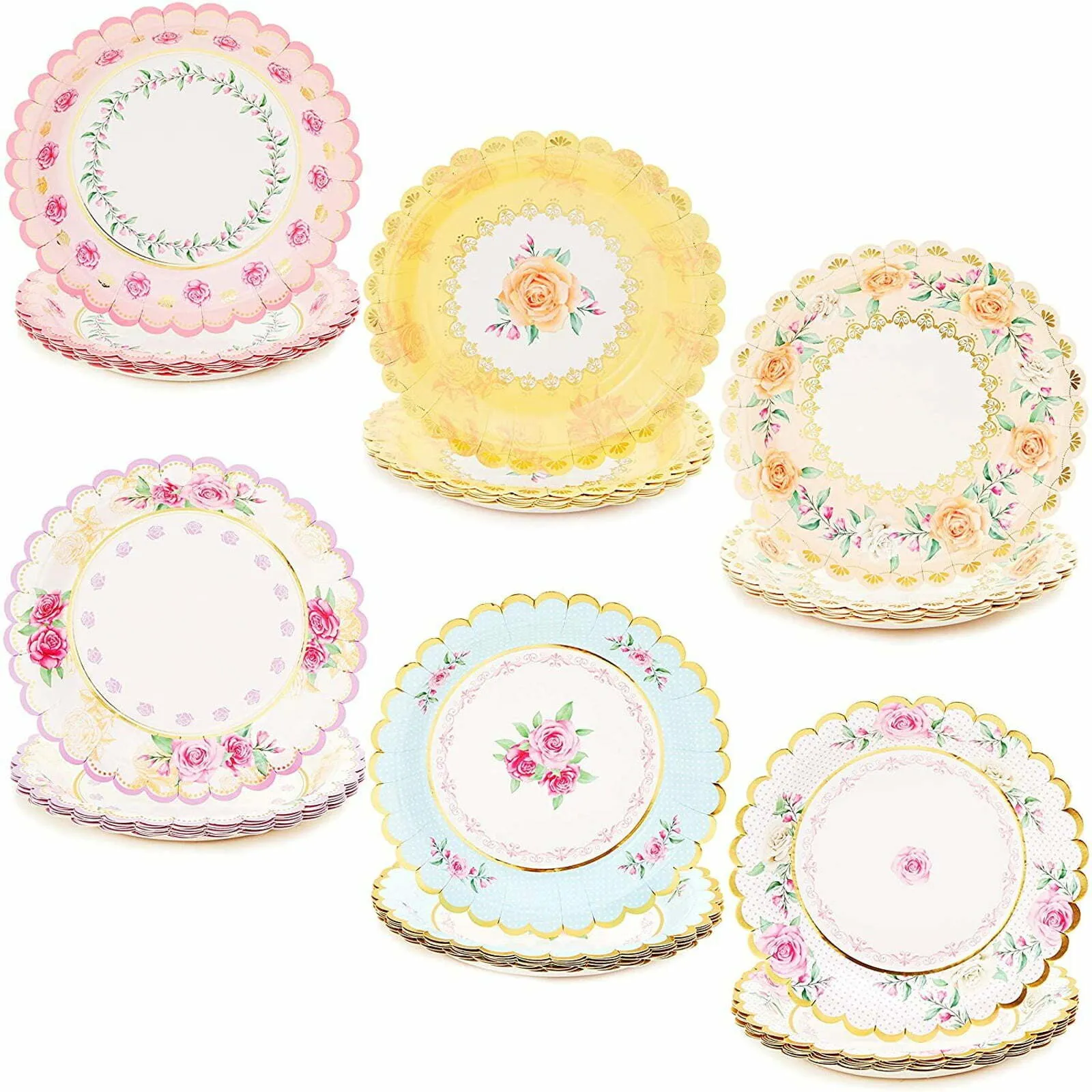 High Tea Vintage Assorted Side plates