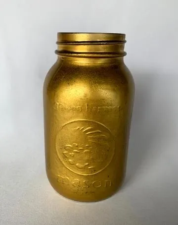 Gold Mason Jar