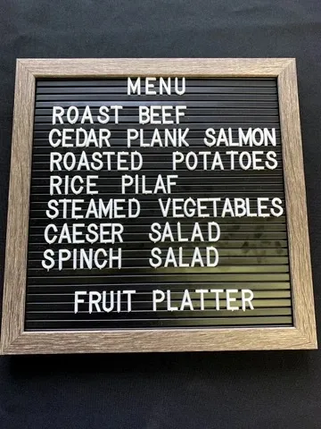 Customizable Menu Sign 
