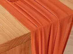 Bright Orange Georgette Runner