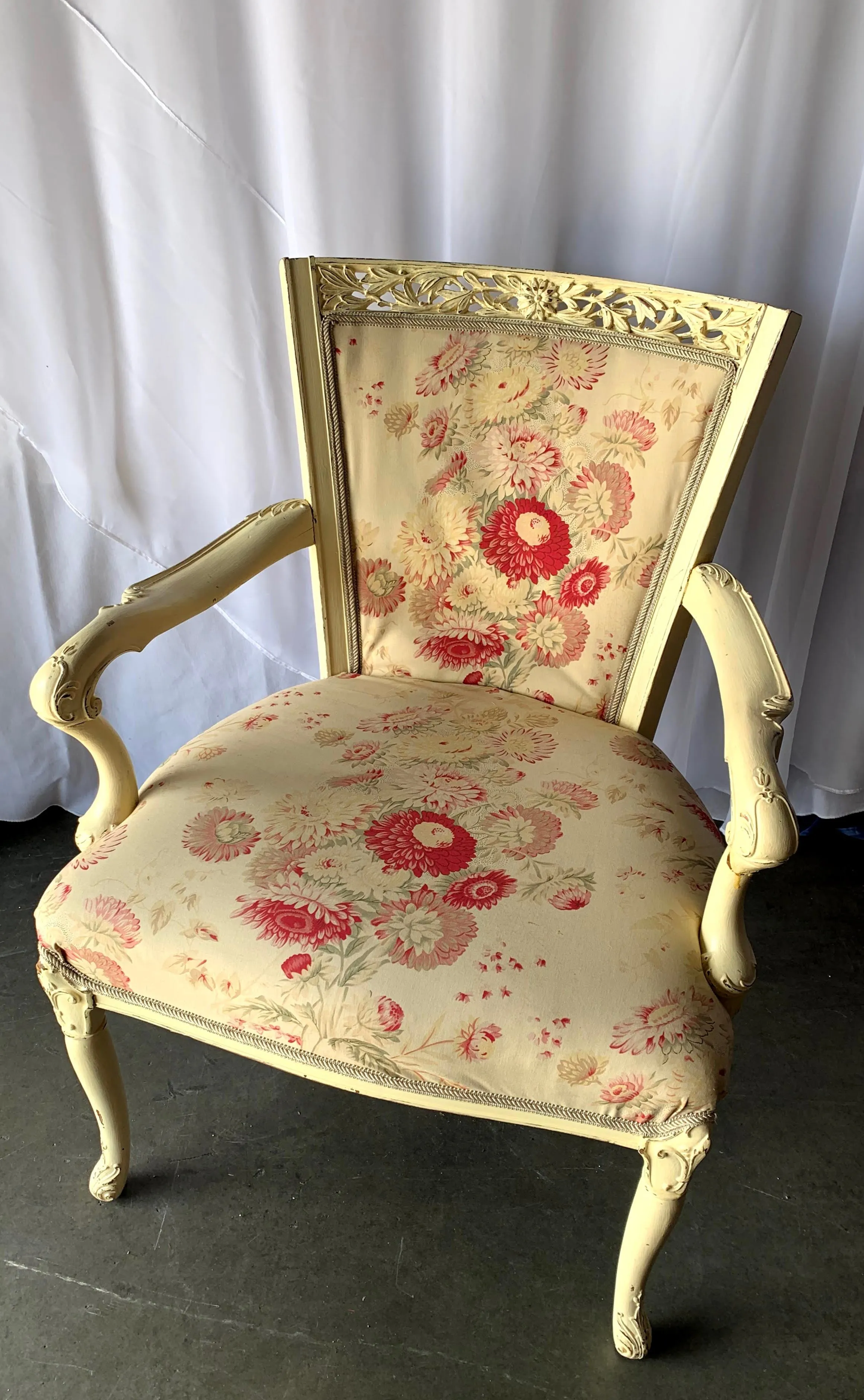  Flowered Vintage Chair 