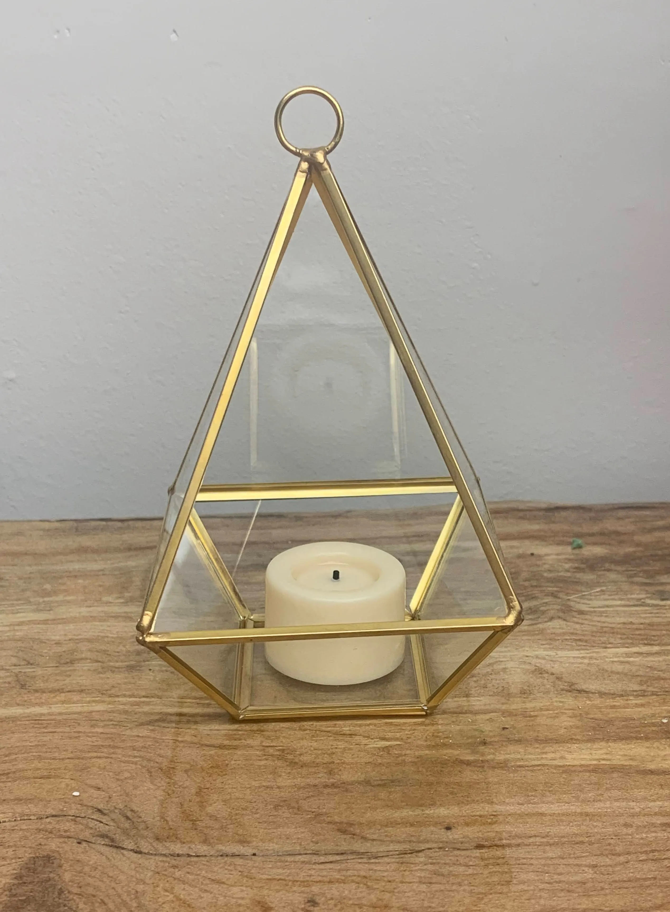  Geometric Glass Terrarium Centerpiece Small 