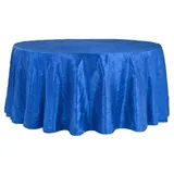 Tablecloth Royal Blue Pintuck Round 120"
