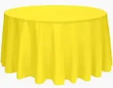 Tablecloth Yellow Round 120"