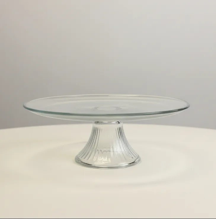 11" Glass Cake Stand