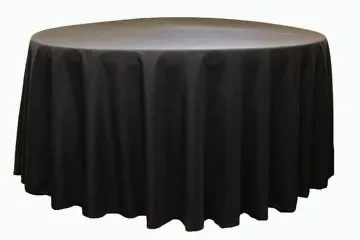 Tablecloth Black round 120"