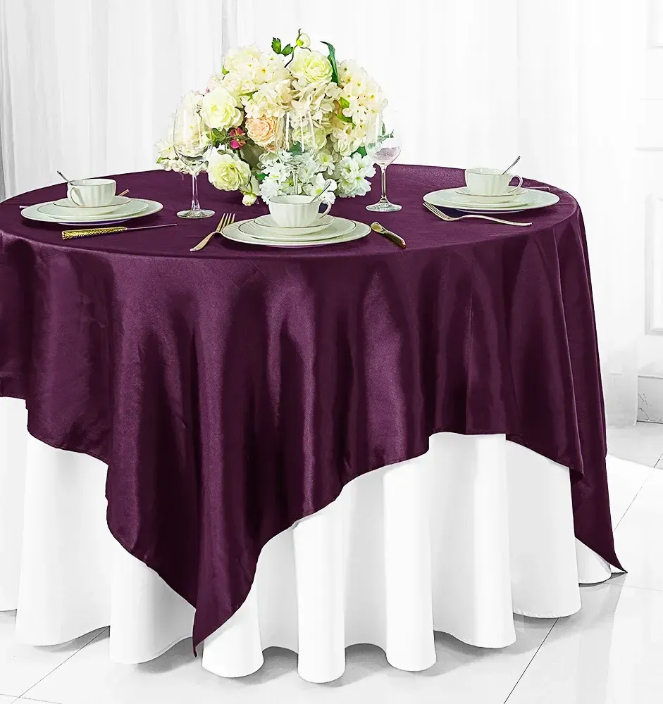 Overlay Satin Plum 72" x 72"