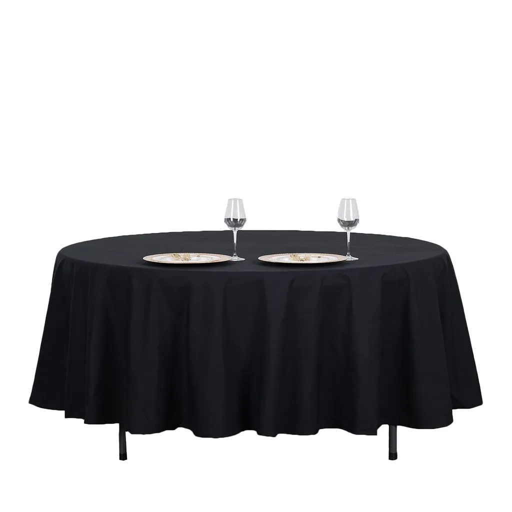 Tablecloth Black round 132"