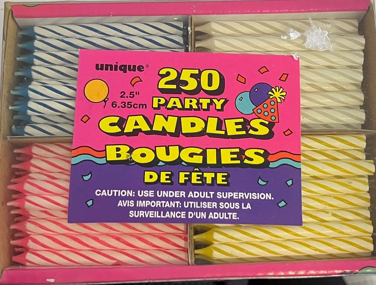 250 Birthday/Party Candles