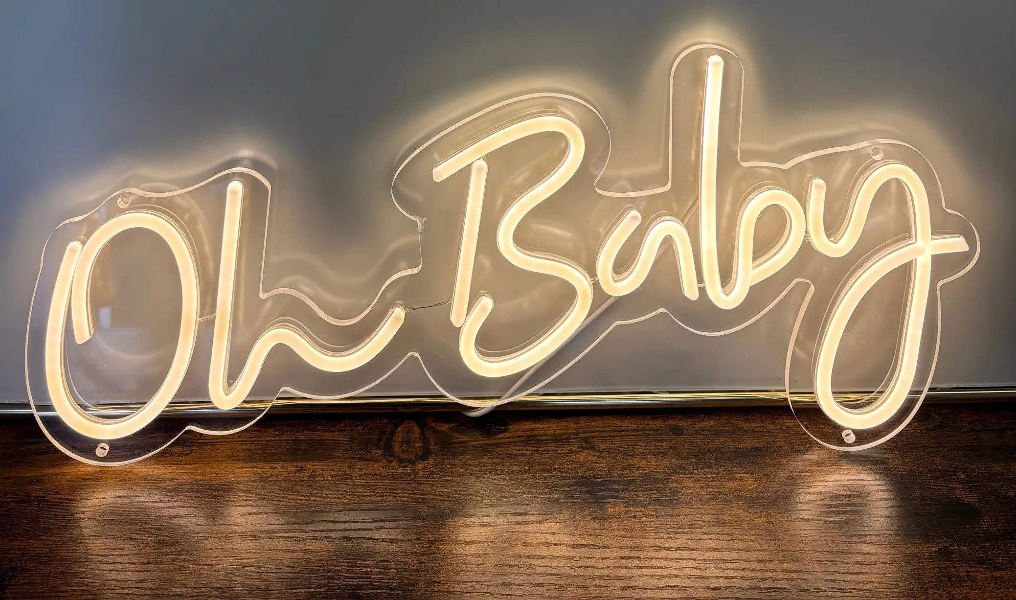 Oh Baby LED Sign - Batteries included