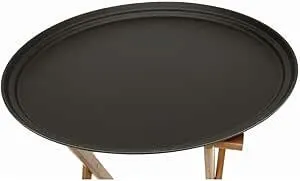 Black Waiter 27" Oval Serving Tray 