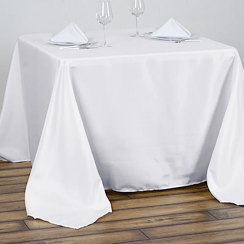 Tablecloth White square 90" x 90"