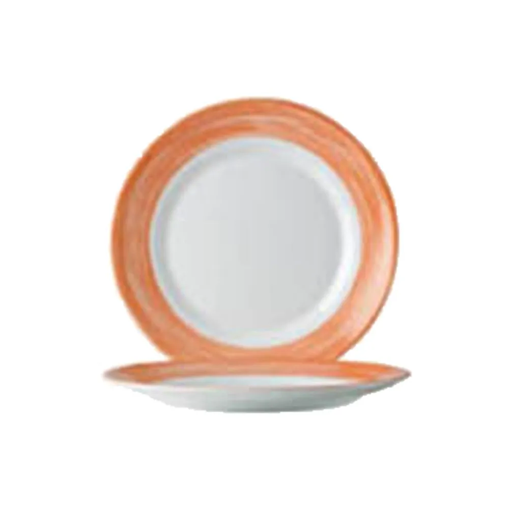 Orange rim side plate