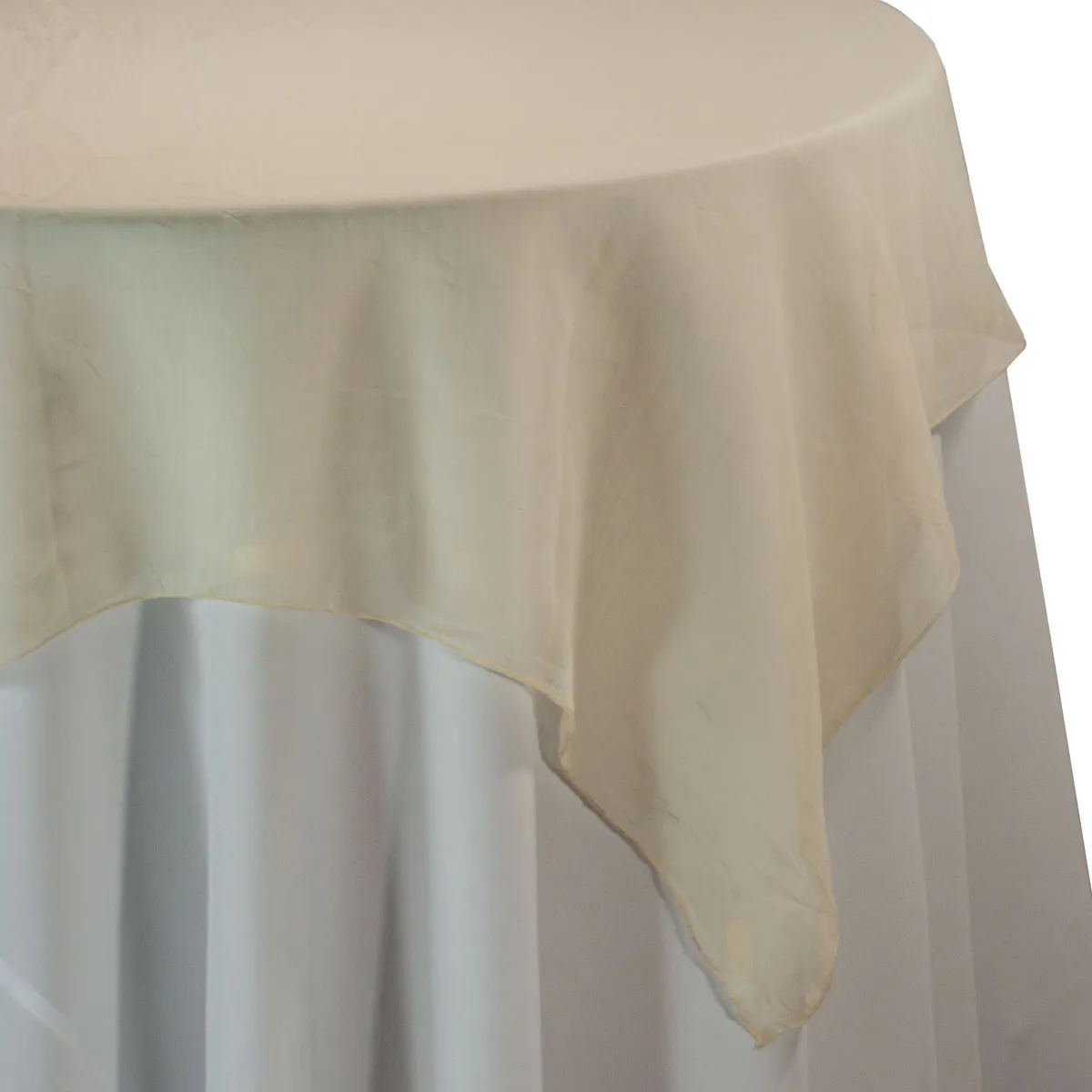 Ivory Sheer Overlay 72" x 72"