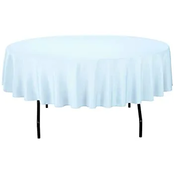 Tablecloth Baby Blue round 90" 