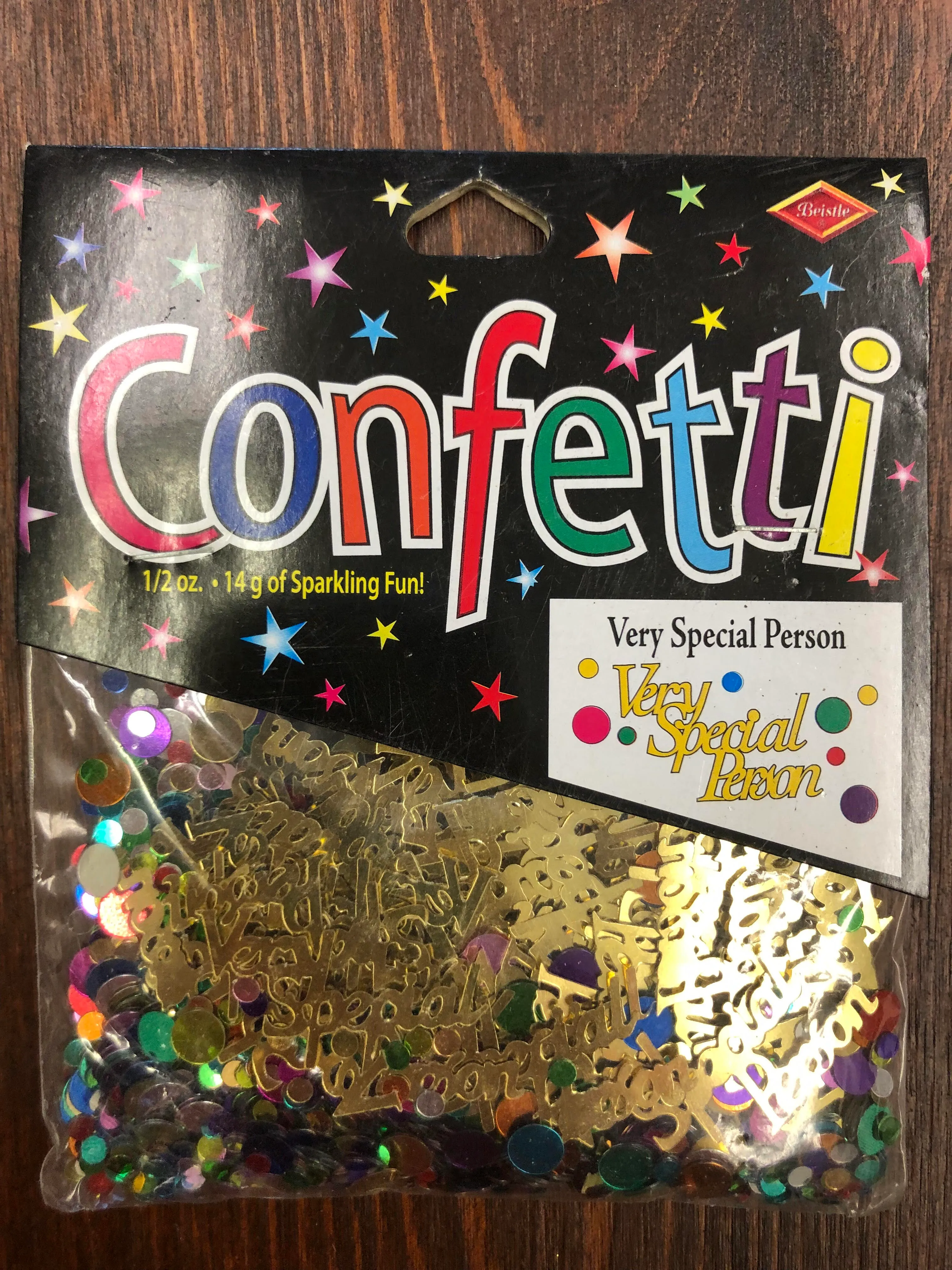 Confetti party packs - very special person