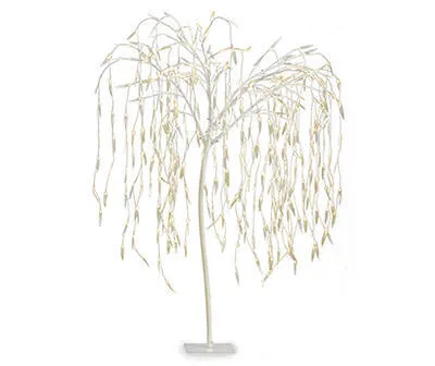 White Willow Tree with lights