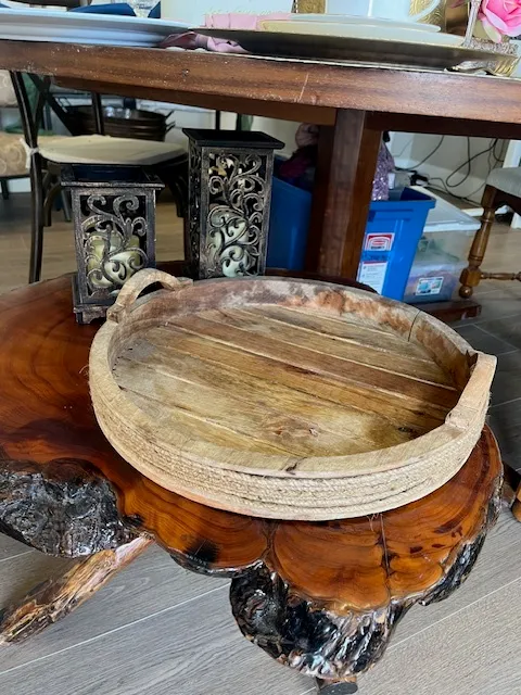Wood Serving Platter 17.5"