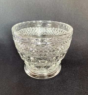 Crystal Glass Sugar Bowl 