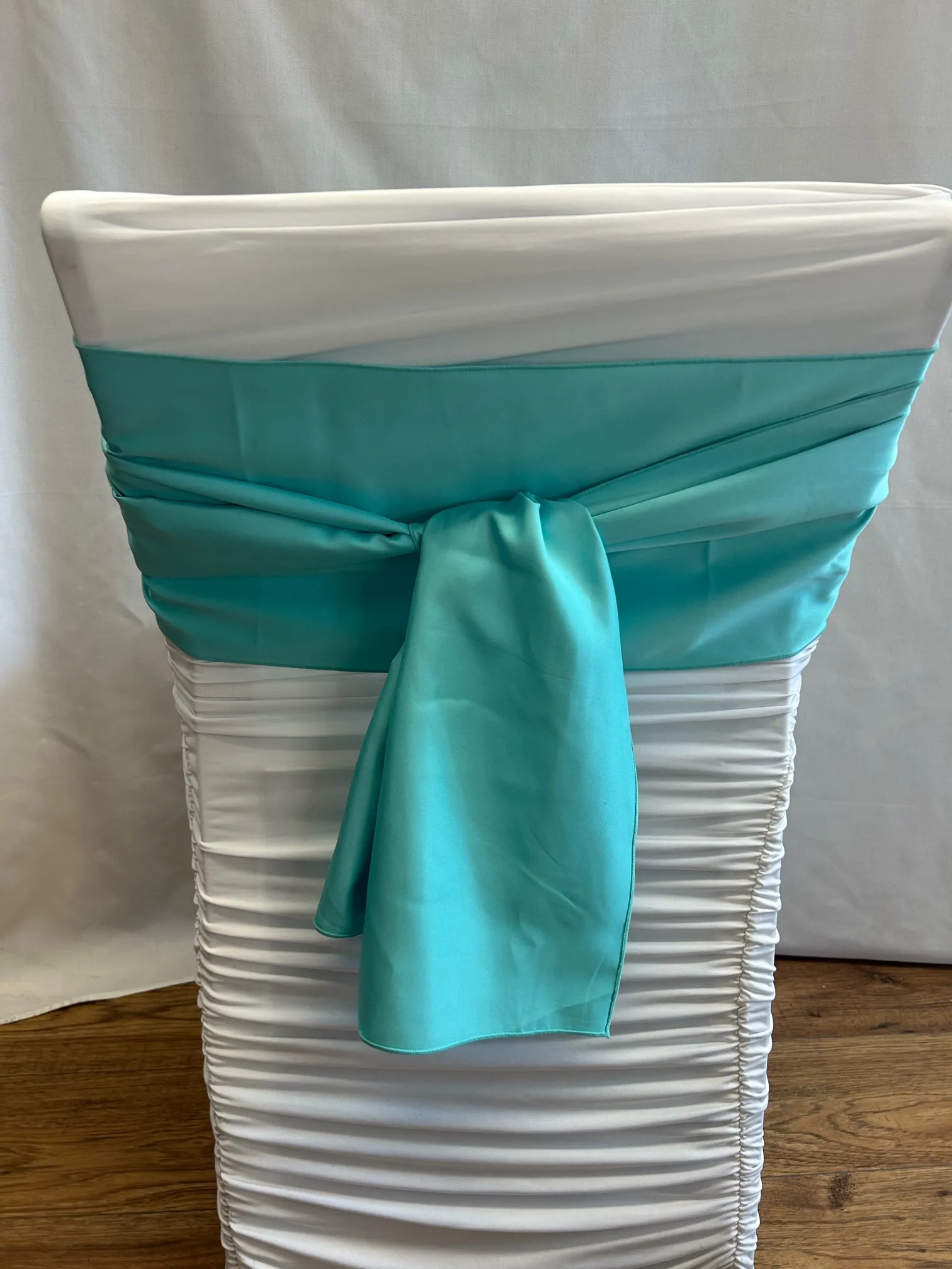 Medium Turquoise Satin Sash 